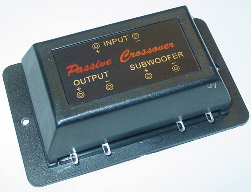 Passive 2/3 Wege Subwooferweiche, Frequenzweiche 50 Watt RMS, 4 Ohm